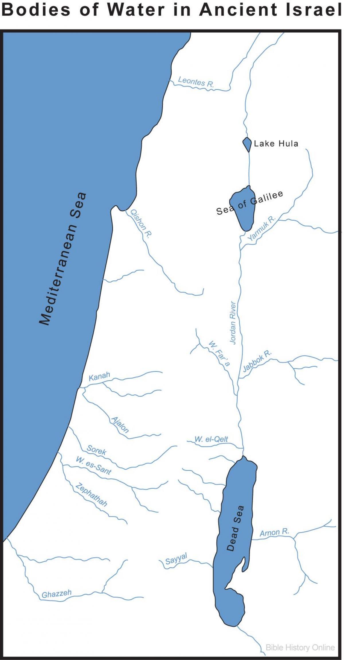 Реки в Израиле карта
