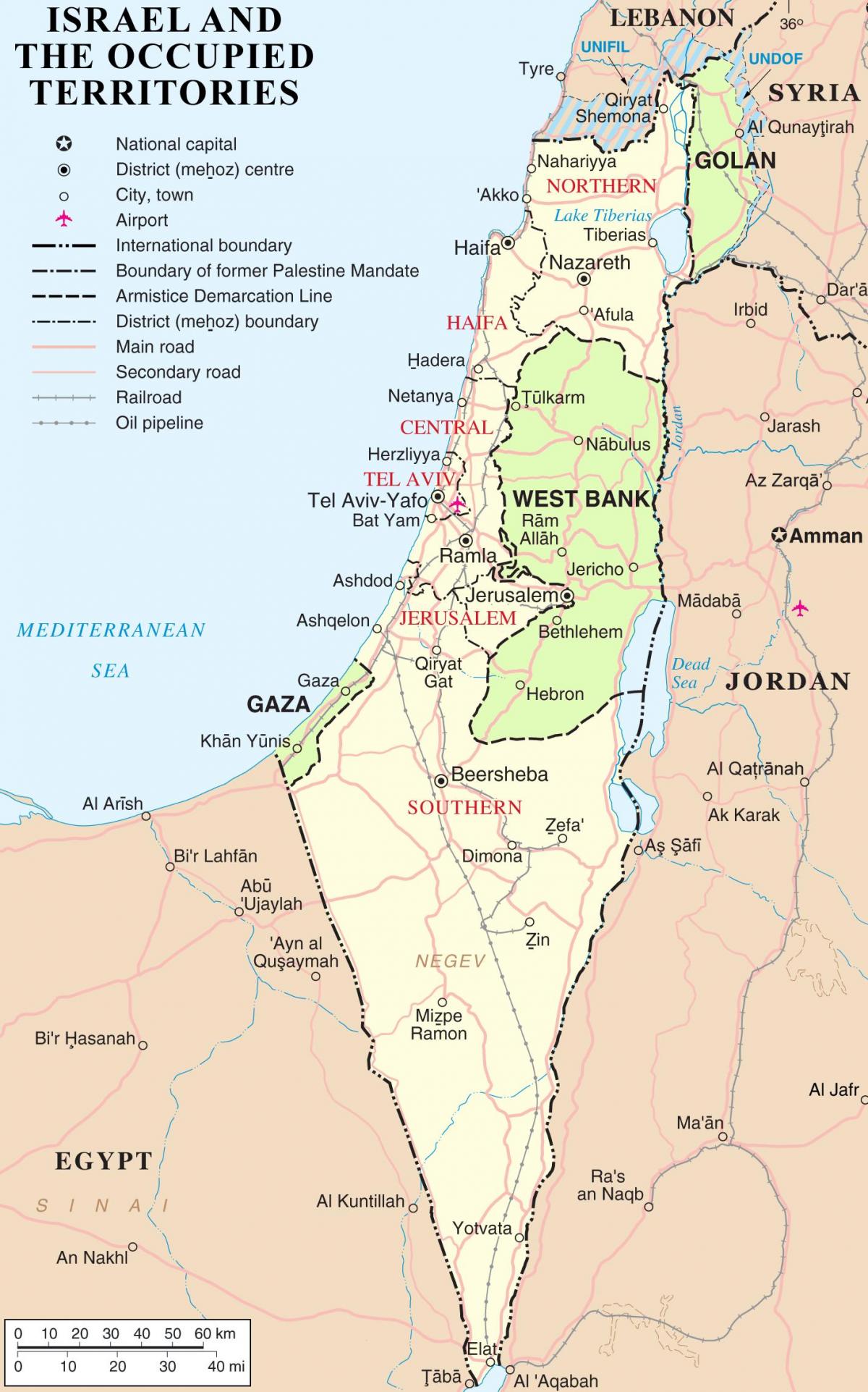 местоположение Израиля на карте мира