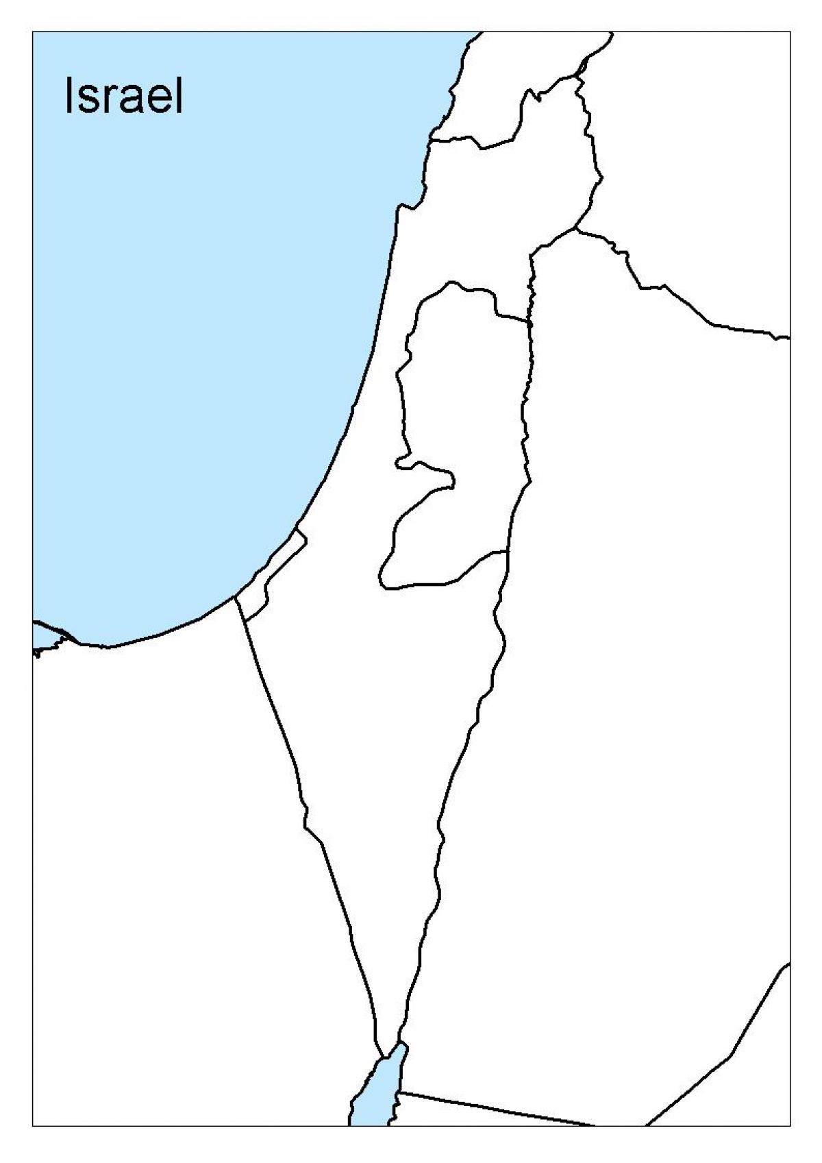 карта контуров Израиля